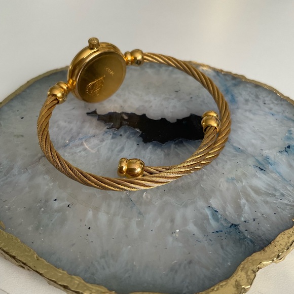 Authentic Gucci 2700.2.L  Vintage Gold Plated Rope Cable Watch - Picture 3 of 6